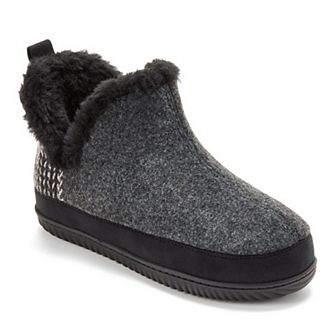 Dearfoams Felted And Plaid Women's Boot Slippers
