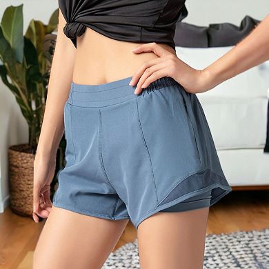 Women's Athletic Running Shorts Active Yoga Gym Sport Shorts