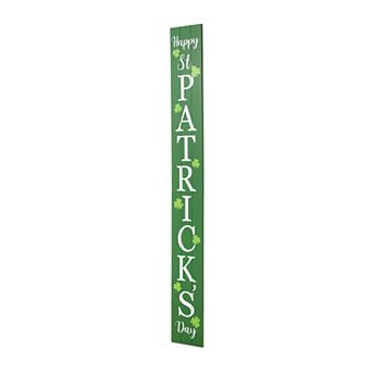 Glitzhome 60"L Vertical Wooden St. Patrick's Porch Sign