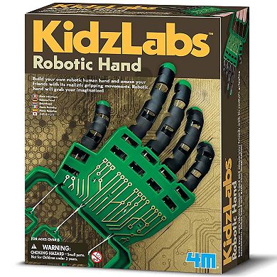 4M: KidzLabs Robotic Hand Gripping Movements DIY Science Craft