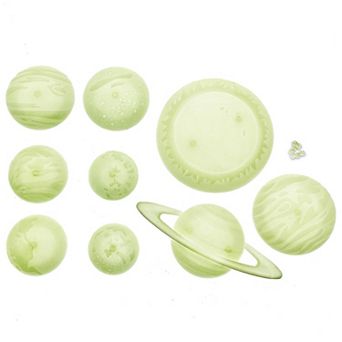 4M: Glow 3D Solar System Stick-On Glow-in-Dark Ceiling Kids Room Decor Set