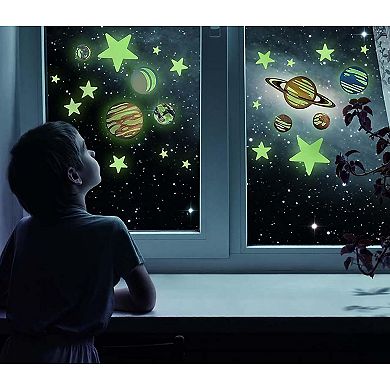 4M: Glow Planets & Nova Stars 20 Glow-in-Dark Stick-Ons Wall & Ceiling Decor