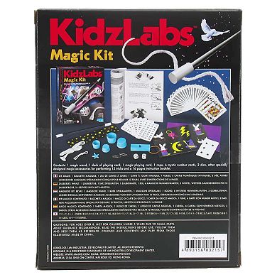 4M: KidzLabs Magic Kit Learn 12 Magic Tricks Sleight of Hand Set