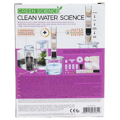 4M: Green Science Clean Water Science DIY Solar-Powered Water Filtration Kit