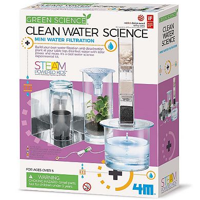 4M: Green Science Clean Water Science DIY Solar-Powered Water Filtration Kit