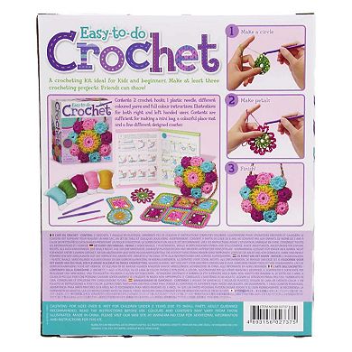 4M: Easy-To-Do Crochet Kit DIY Three Yarn Crafts Projects