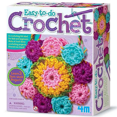 4M: Easy-To-Do Crochet Kit DIY Three Yarn Crafts Projects