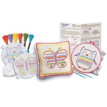 4M: Easy-To-Do Embroidery Kit Learn 10 Skills All-In-1 DIY Craft Set