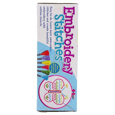 4M: Easy-To-Do Embroidery Kit Learn 10 Skills All-In-1 DIY Craft Set