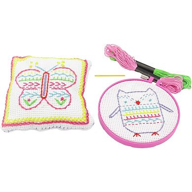 4M: Easy-To-Do Embroidery Kit Learn 10 Skills All-In-1 DIY Craft Set