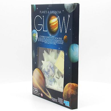 4M: Glow Planets & Supernova 100 Glow-in-Dark Stick-Ons Wall & Ceiling Decor