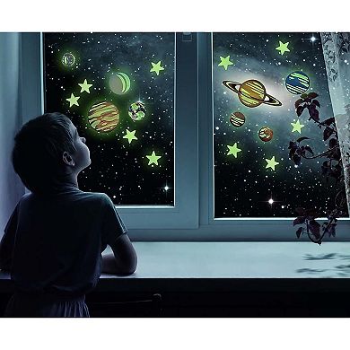 4M: Glow Planets & Supernova 100 Glow-in-Dark Stick-Ons Wall & Ceiling Decor