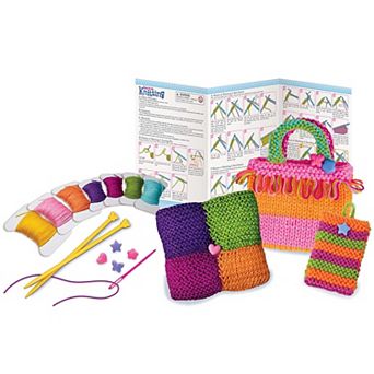 4M: Easy-To-Do Knitting Kit Learn 2 Yarn Projects All-In-1 DIY Set