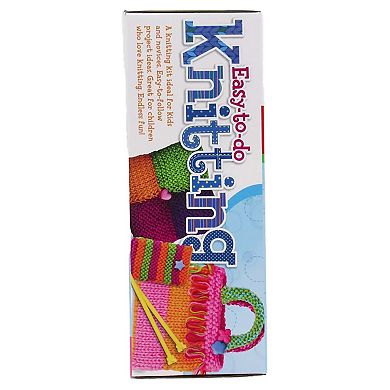 4M: Easy-To-Do Knitting Kit Learn 2 Yarn Projects All-In-1 DIY Set