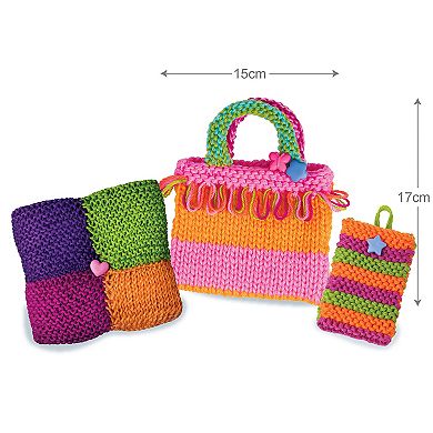 4M: Easy-To-Do Knitting Kit Learn 2 Yarn Projects All-In-1 DIY Set