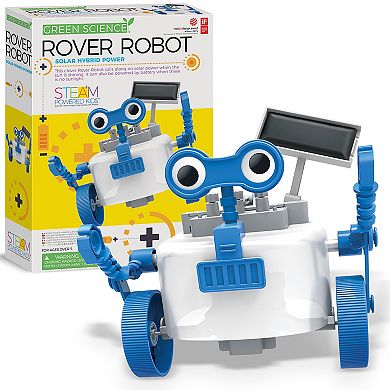 4M: Green Science Rover Robot DIY Solar & Battery Power Robotics Kit