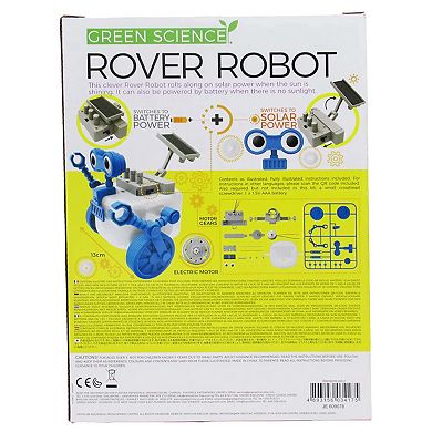 4M: Green Science Rover Robot DIY Solar & Battery Power Robotics Kit
