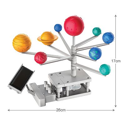 4M: Green Science Solar System Solar & Battery Power DIY Rotating Planetarium