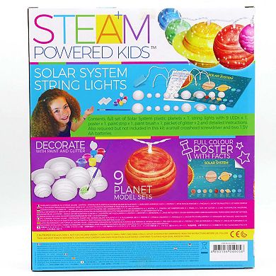 4M: STEAM Powered Kids: Solar System String Lights Mini Planetarium