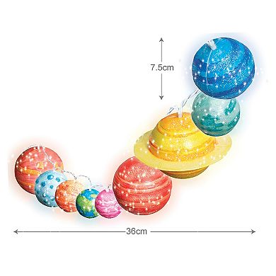 4M: STEAM Powered Kids: Solar System String Lights Mini Planetarium