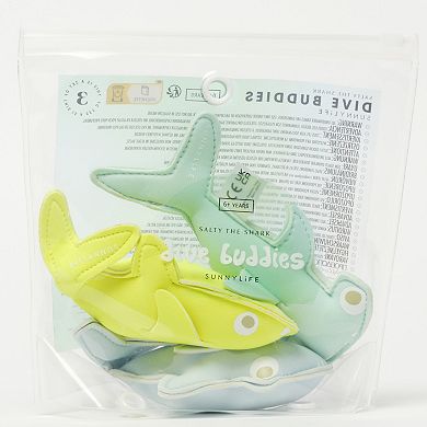 Sunnylife: Dive Buddies Salty The Shark 3 Pack Pool & Water Toy Characters