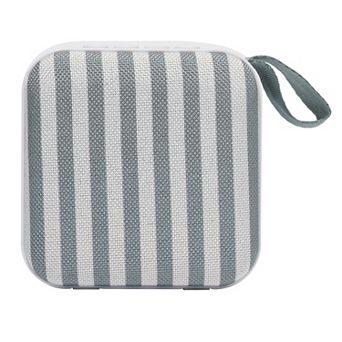 SUNNYLiFE The Vacay Olive Stripe Portable Travel Speaker