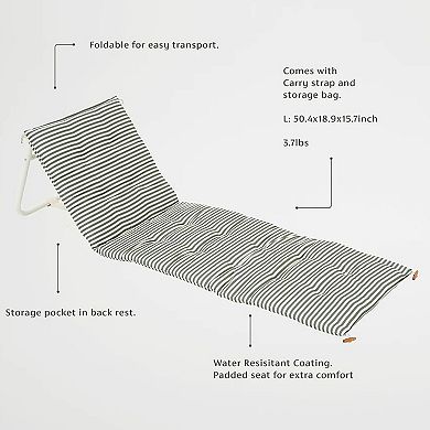 SUNNYLiFE Reclining Beach Chaise Lounge