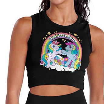 Juniors' My Little Pony Unicorn Magic Throwback Cropped Tank