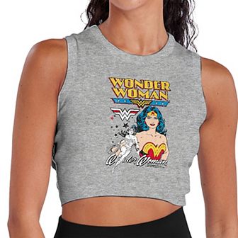 Juniors' Dynamic Duo Comic Tribute Cropped Tank