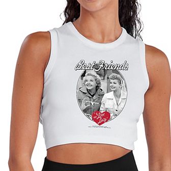 Juniors' I Love Lucy Best Friends Forever Cropped Tank