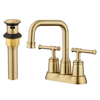 1.2 GPM Centerset Bathroom Faucet with Drain Assembly