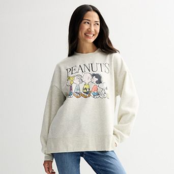 Juniors' Peanuts Character Lineup Graphic Pullover