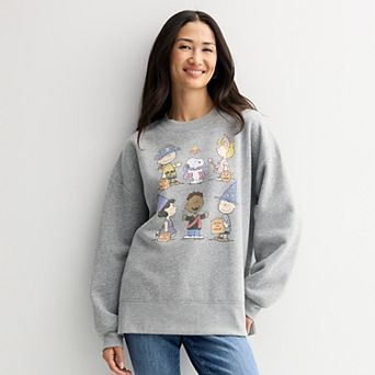 Juniors' Peanuts Characters Halloween Costumes Graphic Pullover