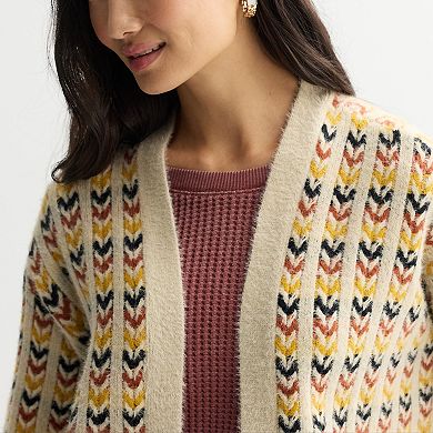 Women's Farmers Market Sunset Stripe Cardigan Sweater