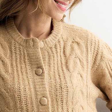 Women's Farmers Market Sweater Mix Puffer Jacket