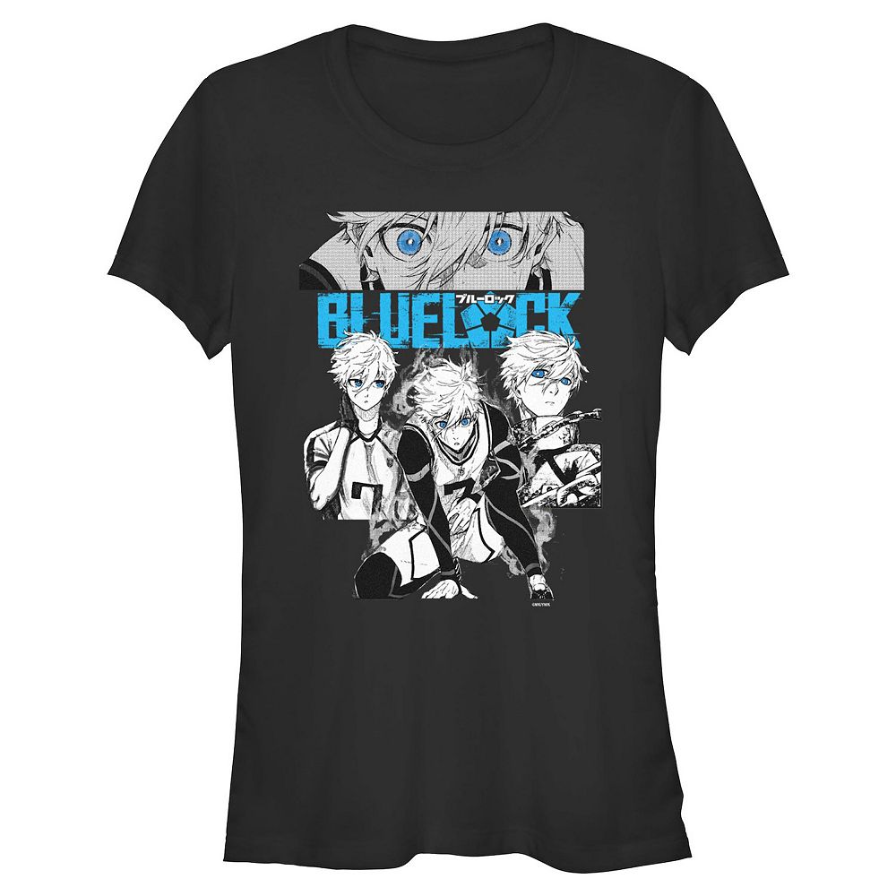Juniors' Blue Lock Seishiro Nagi Poster Fitted Graphic Tee
