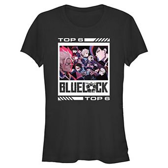 Juniors' Blue Lock Top Six Fitted Graphic Tee