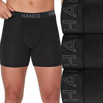 Men's Hanes® 3-Pack Cotton Stretch Boxer Brief Underwear