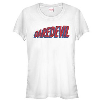 Juniors' Marvel Daredevil Logo Fitted Graphic Tee