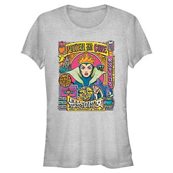 Disney Villains Evil Queen Rotten To The Core Juniors' Fitted Graphic Tee