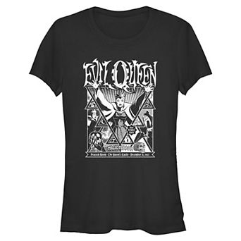 Disney Villains Evil Queen Magic Mirror Juniors' Fitted Graphic Tee