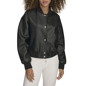 Women's Levi's® Faux Leather Cropped Bomber Jacket