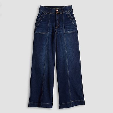 Women's Farmers Market Wide Leg Denim Jeans