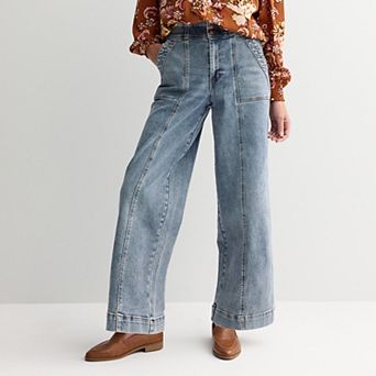 Women's Farmers Market Wide Leg Denim Jeans