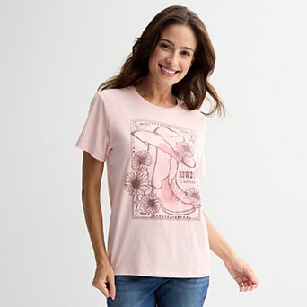Women's "Howdy Partner" Cowgirl Boots Graphic Tee
