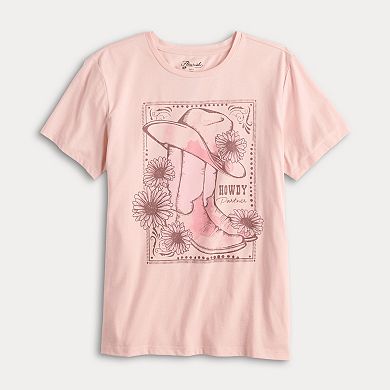 Women's "Howdy Partner" Cowgirl Boots Graphic Tee