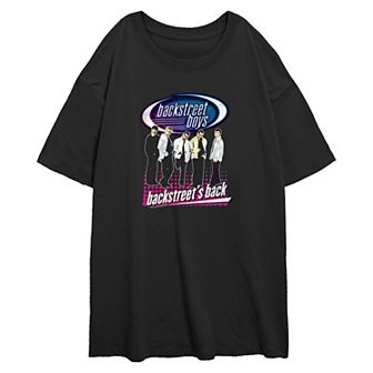 Juniors' Backstreet Boys Backstreet's Back Poster Oversized Graphic Tee