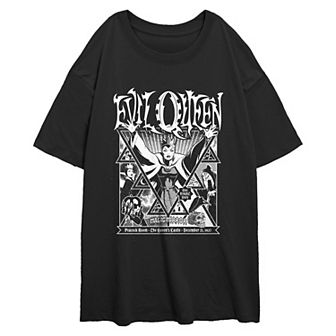 Disney Villains Evil Queen Magic Mirror Juniors' Oversized Graphic Tee