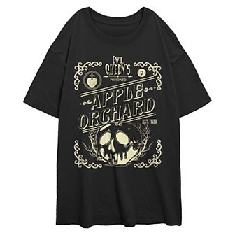 Disney Villains Evil Queen's Poisoned Apple Orchard Juniors' Oversized Graphic Tee