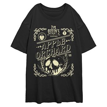 Disney Villains Evil Queen's Poisoned Apple Orchard Juniors' Oversized Graphic Tee
